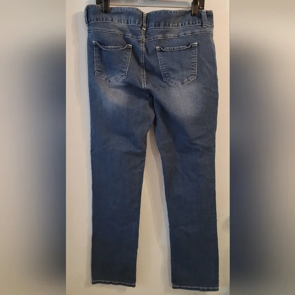 Rue 21 denim jeans Mid rise skinny freedom flex 2 button faded - Picture 2 of 13